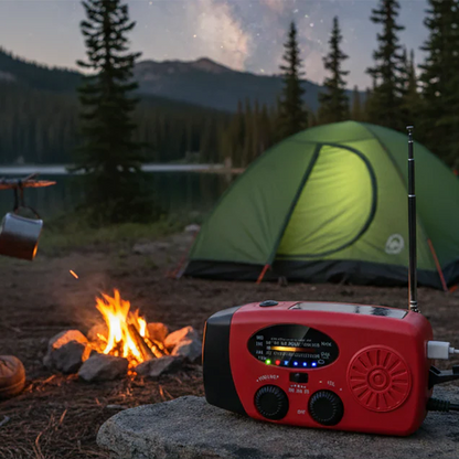 GoldenBrands™ Solar Emergency Power Radio